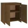 idaXL Credenza Rovere Marrone 70x40x75 cm in Legno Multistrato