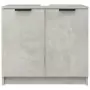 Mobile Bagno Grigio Cemento 64,5x33,5x59cm in Legno Multistrato