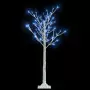 Albero Natale 120 LED 1,2 m Salice Blu Interno Esterno