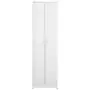 Armadio per Ingresso Bianco Lucido 55x25x189 cm in Truciolato