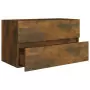 Mobile Sottolavabo Rovere Fumo 80x38,5x45 cm Legno Multistrato