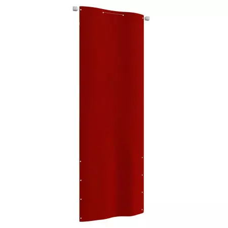 Paravento per Balcone Rosso 80x240 cm in Tessuto Oxford