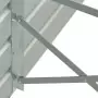 Letto Rialzato in Acciaio Zincato 400x80x77 cm Antracite