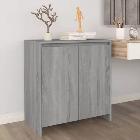 Credenza Grigio Sonoma 70x40x75 cm in Legno Multistrato