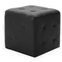 Pouf 2 pz Nero 30x30x30 cm in Similpelle