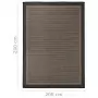 Tappeto da Esterni a Tessitura Piatta 200x280 cm Marrone Scuro