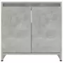 Armadio da Bagno Grigio Cemento 60x33x61 cm in Truciolato