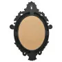 Specchio da Parete Stile Castello 56x76 cm Nero