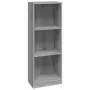 Libreria 3 Ripiani Grigio Sonoma 40x24x109 cm Legno Multistrato