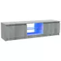 Mobile Porta TV con Luci LED Grigio Sonoma 120x30x35,5 cm