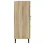 Credenza Rovere Sonoma 69,5x34x90 cm in Legno Multistrato