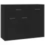 Credenza Nera 88x30x70 cm in Truciolato