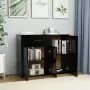 Credenza Nera 88x30x70 cm in Truciolato