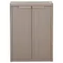 Armadio da Giardino Marrone 65x45x88 cm in Rattan PP