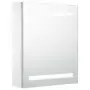 Armadietto Bagno con Specchio e LED 50x13,5x60 cm