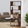 Libreria/Divisorio Rovere Marrone 80x24x192cm Legno Multistrato