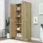 Libreria Rovere Sonoma 82,5x30,5x185,5 cm in Truciolato