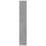 Armadio da Bagno Grigio Cemento 30x30x183,5 cm in Truciolato