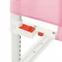 Sponda Letto di Sicurezza per Bambini Rosa 90x25 cm in Tessuto