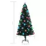 Albero di Natale Artificiale Supporto/LED 180 cm Fibra Ottica