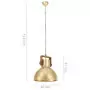 Lampada a Sospensione Industriale 25 W Ottone Rotonda 40 cm E27