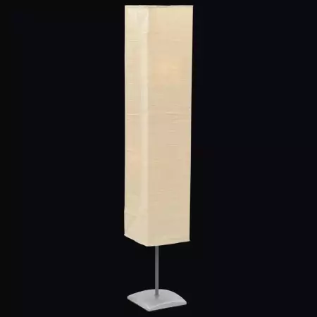 Lampada a Piantana con Supporto in Acciaio 135 cm Beige