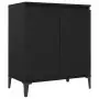 Credenza Nera 60x35x70 cm in Truciolato