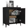 Credenza Nera 60x35x70 cm in Truciolato