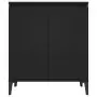 Credenza Nera 60x35x70 cm in Truciolato