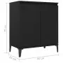 Credenza Nera 60x35x70 cm in Truciolato