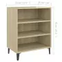 Credenza Rovere Sonoma 57x35x70 cm in Truciolato