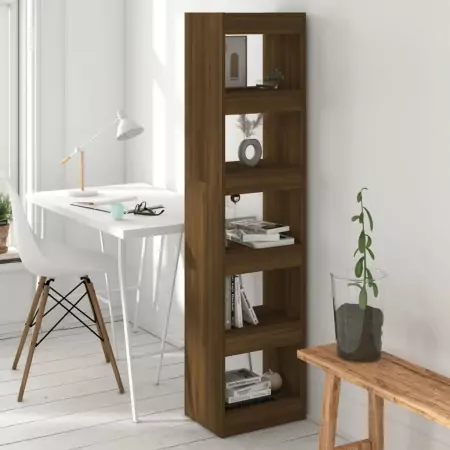 Libreria/Divisorio Rovere Marrone 40x30x166 cm