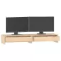 Supporto per Monitor 100x27x15cm in Legno Massello di Pino