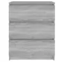 Credenza Grigio Sonoma 60x35x76 cm in Legno Multistrato