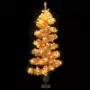 Albero di Natale a Spirale con Vaso e LED Bianco 120 cm PVC