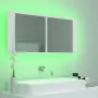 Specchio da Bagno con LED Bianco 100x12x45 cm in Acrilico