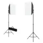 Kit per Studio Fotografico con Luci Softbox e Fondali