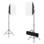 Kit per Studio Fotografico con Set Luci, Fondale e Riflettore