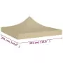 Tetto per Tendone per Feste 3x3 m Beige 270 g/m²