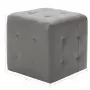 Pouf 2 pz Grigio 30x30x30 cm in Similpelle