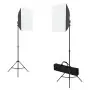 Kit per Studio Fotografico con Softbox, Fondale e Riflettore