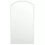 Specchio con Luci LED 90x45 cm Forma ad Arco in Vetro