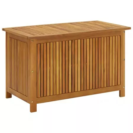 Baule da Giardino 90x50x58 cm in Legno Massello di Acacia