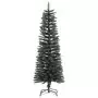 Albero di Natale Artificiale Sottile con Base Verde 120 cm PVC