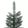 Albero di Natale Artificiale Sottile con Base Verde 120 cm PVC