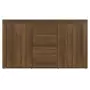 Credenza Rovere Marrone 120x36x69 cm in Legno Multistrato