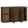 Credenza Rovere Marrone 120x36x69 cm in Legno Multistrato