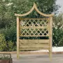 Pergola con Panca e Tetto in Legno di Pino Impregnato