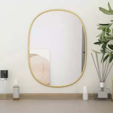 Specchio da Parete Dorato 40x30 cm