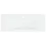 Lavabo da Incasso con Rubinetto 101x39x18 cm in Ceramica Bianco